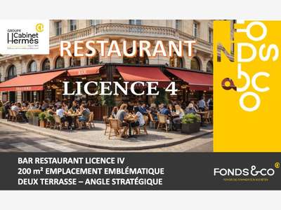 Vente restauration bar licence IV TOP empl Valence