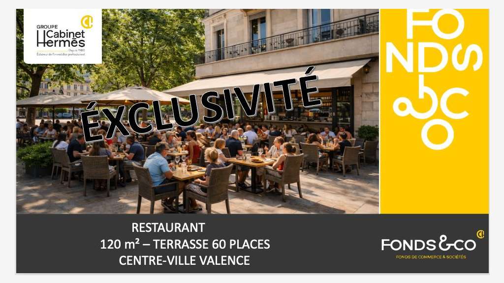 AV restaurant avec terrasse empl premium Valence
