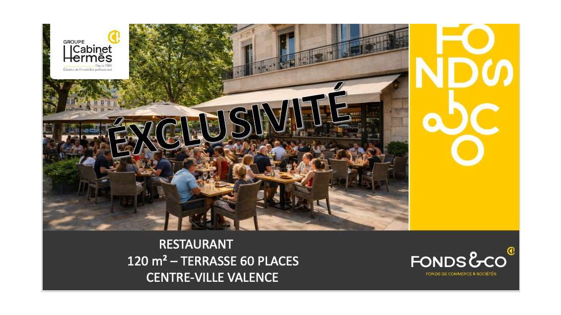 AV restaurant avec terrasse empl premium Valence