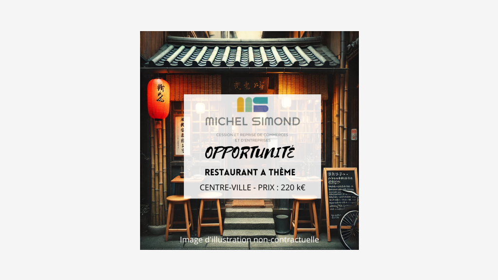 Vente restaurant à thème en centre ville de Vannes