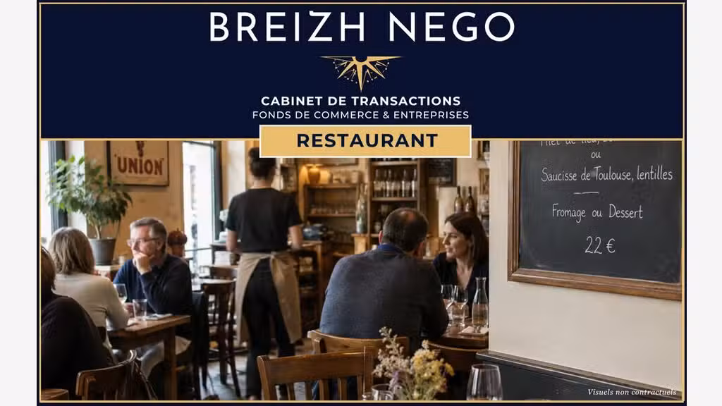 Vente restaurant emplacement stratégique Morbihan