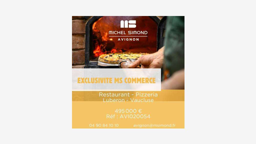 Vente restaurant pizzeria saisonnier au Luberon
