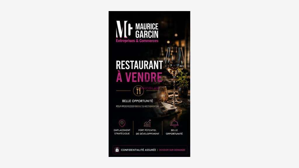 Vente restaurant d’exception de 220m² à Cavaillon