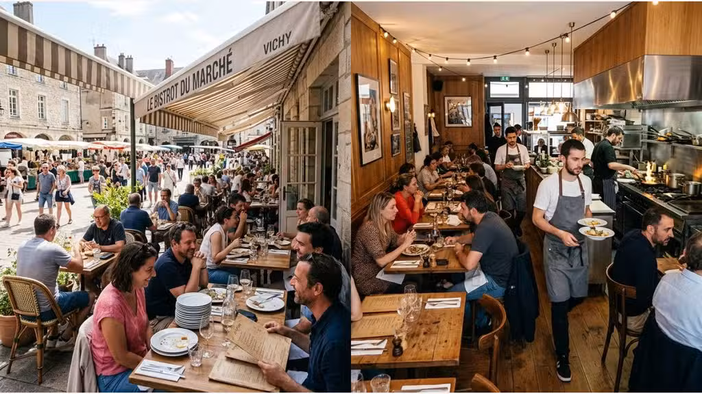 Vente restaurant 50 couverts terrasse centre Vichy