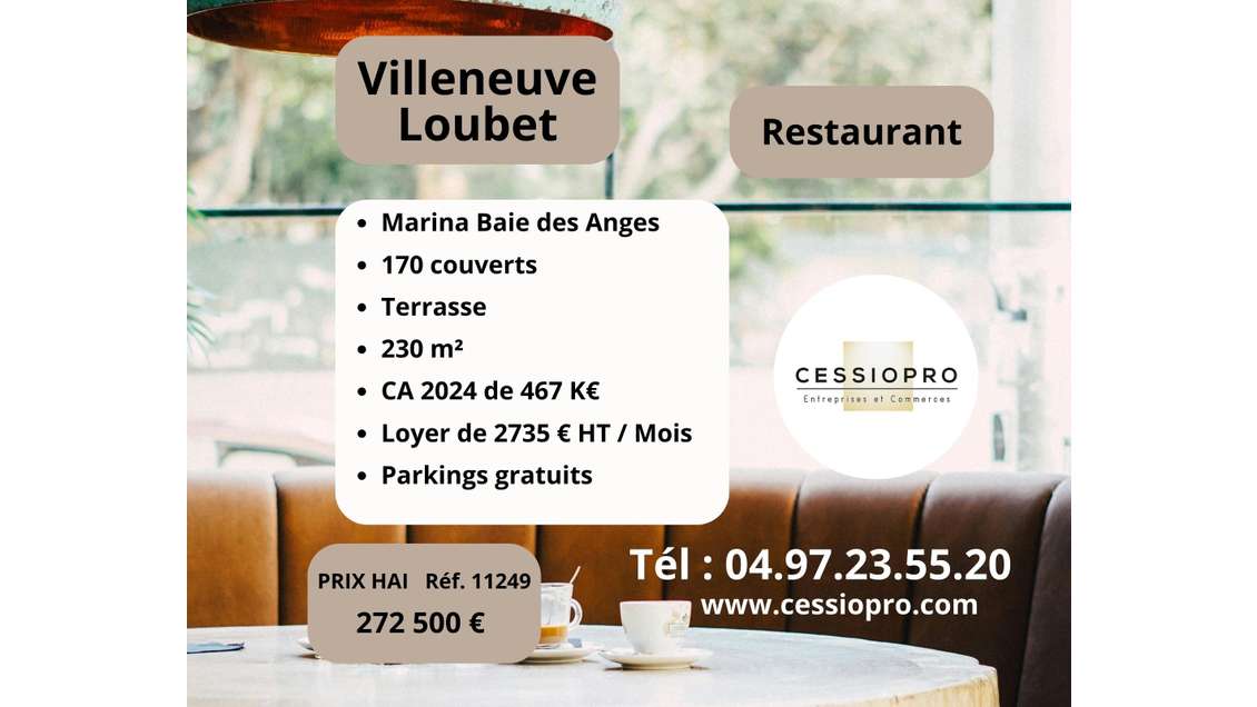 Restaurant Marina Baie des Anges Villeneuve Loubet