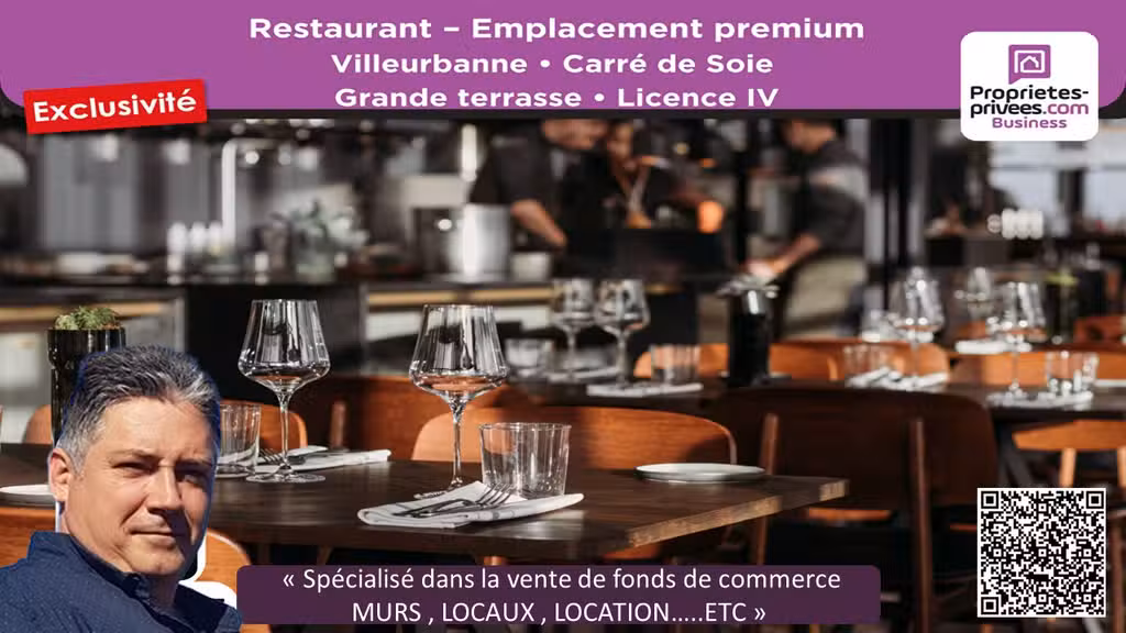 AV restaurant 200 couverts terrasse à Villeurbanne