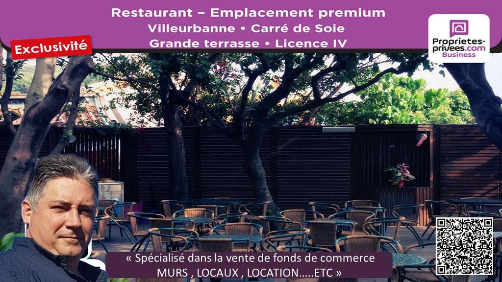 AV restaurant 200 couverts terrasse à Villeurbanne