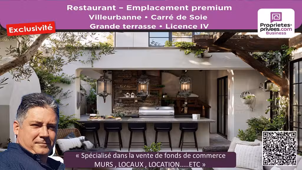 AV restaurant 200 couverts terrasse à Villeurbanne