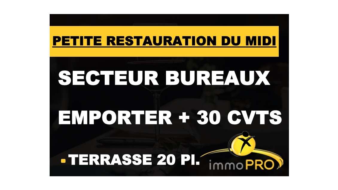 Cède restaurant du midi en zone tertiaire dense 69