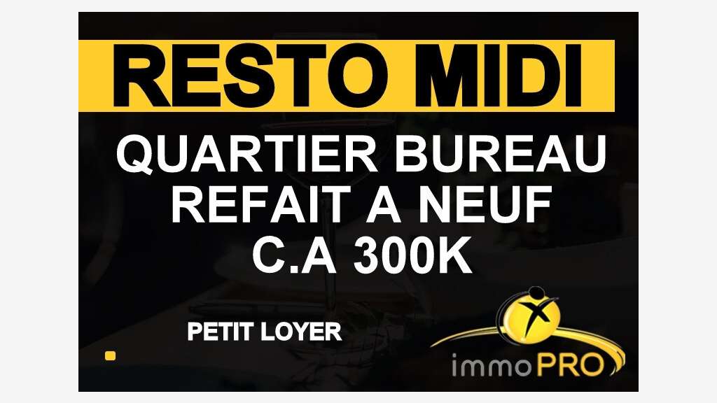 Vente resto du midi sur axe très passant à Lyon