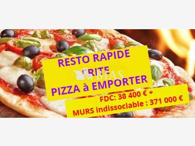 Cède resto rapide pizza vente à emporter dept 76