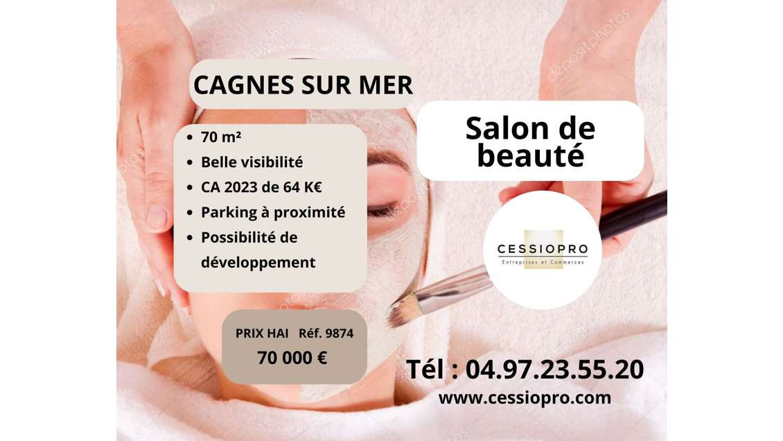 Vente salon de beauté de 70m² à Cagnes sur Mer