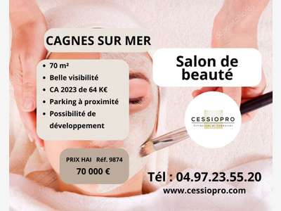 Vente salon de beauté de 70m² à Cagnes sur Mer