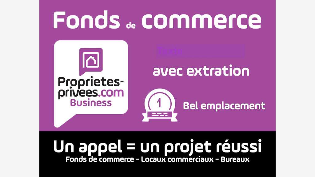 Vente restaurant/traiteur de 70m² à Paris 75020 