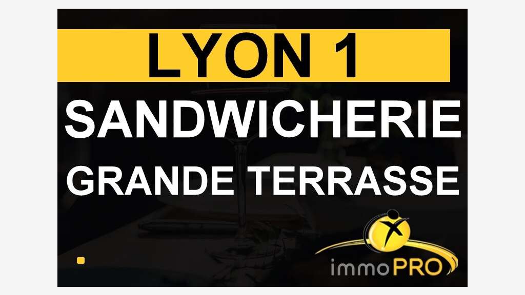 A vendre sandwicherie avec potentiel à Lyon centre