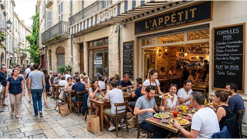 AV restaurant rapide centre historique Montpellier