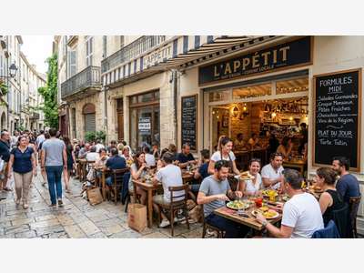 AV restaurant rapide centre historique Montpellier