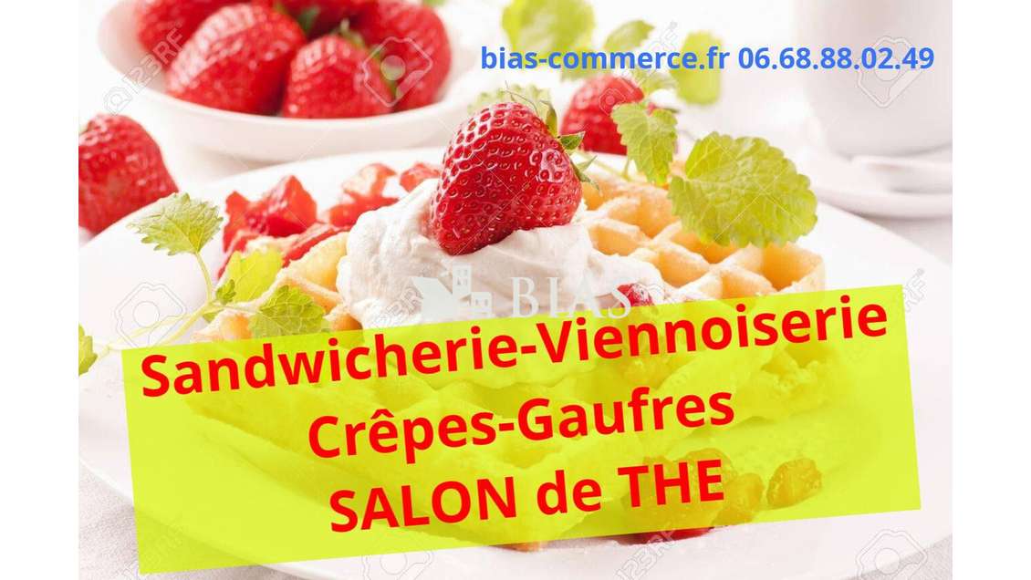 Vente sandwicherie viennoiserie saladerie dept 76