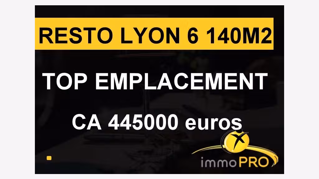 Vend superbe restaurant top emplacement à Lyon 6