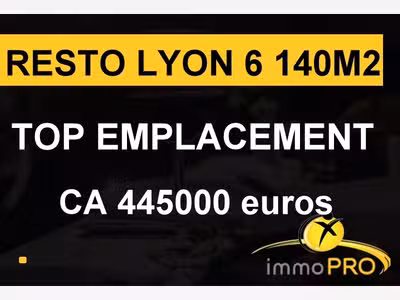 Vend superbe restaurant top emplacement à Lyon 6