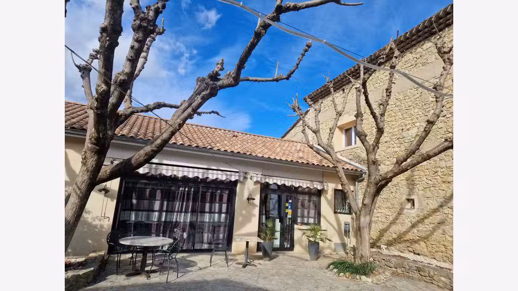 Vente restaurant en pierres et maison Drôme
