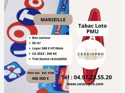 AV FDC Tabac Loto PMU Bimbeloteries sur Marseille