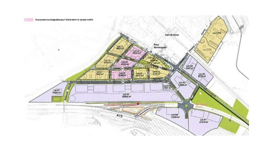 Terrain à vendre à Cergy La ZAC Liesse 2