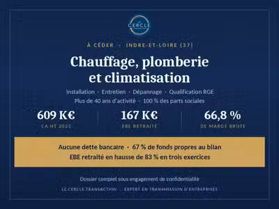 Vente Ste plomberie chauffage climatisation - 37
