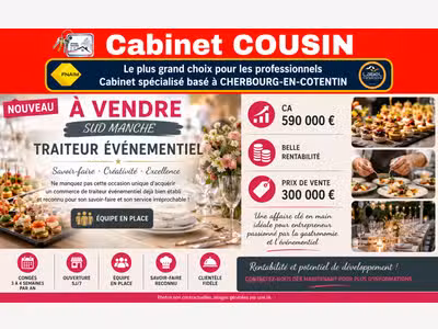 Vente FDC traiteur événementiel à Avranches