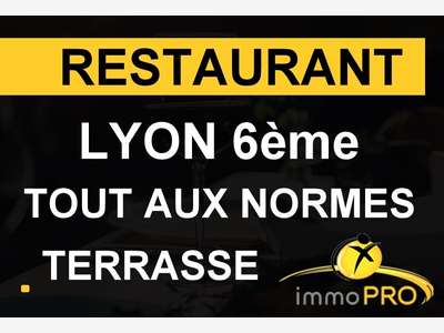 Vente beau restaurant terrasse aux normes 69006